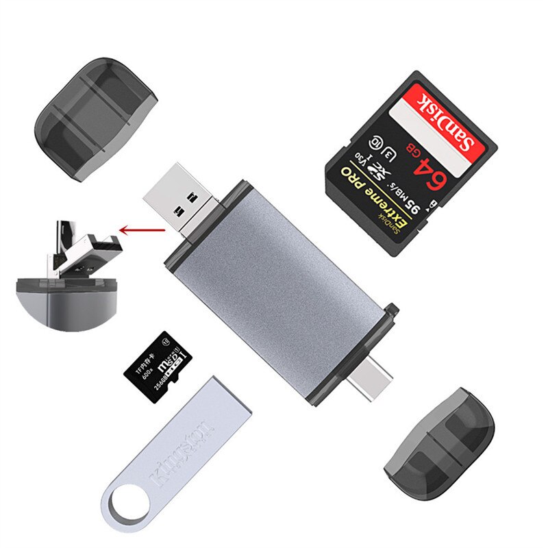  C USB ī ǵ ٱ   OTG SD/TF/USB 6 in 1 ޸ ī ǵ ޴ ۽ ǻ ȭ  ̺ ձ